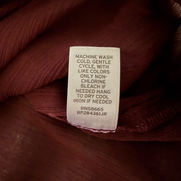 Frenchi Burgundy Blouse - Picture 4 of 6